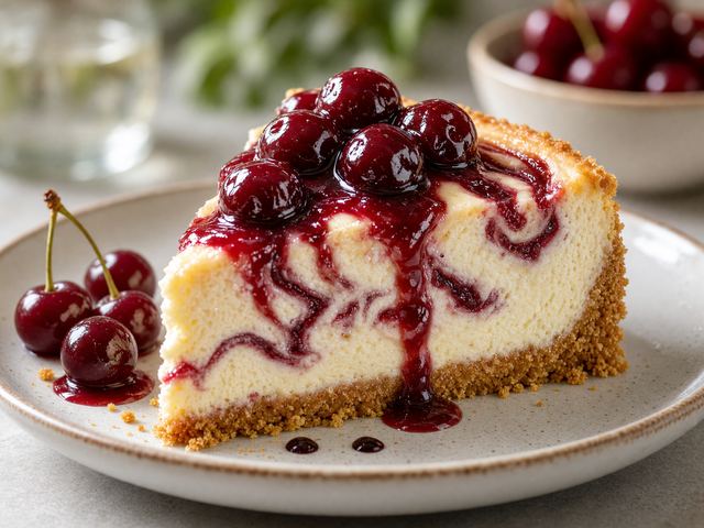 Cherries Jubilee Cheesecake Swirl