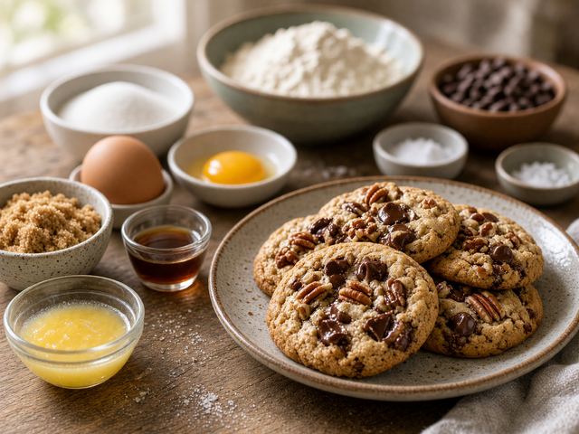 Chewy Pecan Chocolate Chip Cookies