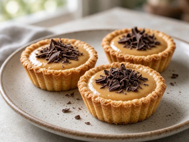 Chilled Butterscotch Pudding Tartlets