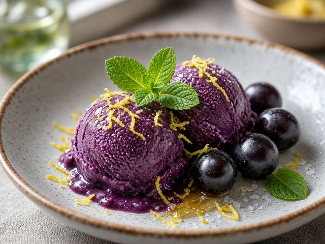 Chilled Grape Sorbet