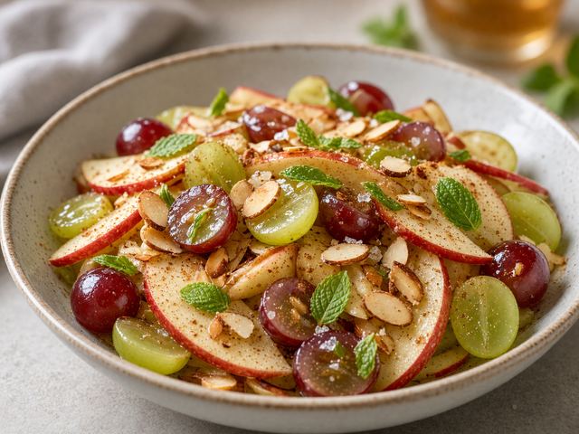 Cinnamon Apple & Grape Fruit Salad