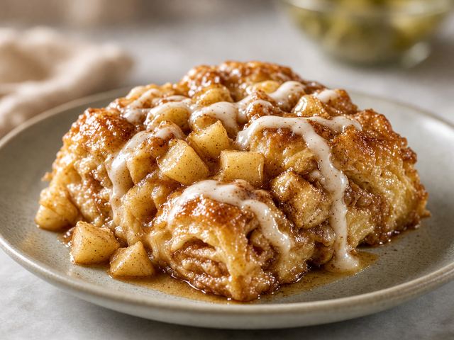 Cinnamon Roll Apple Dumpling Casserole