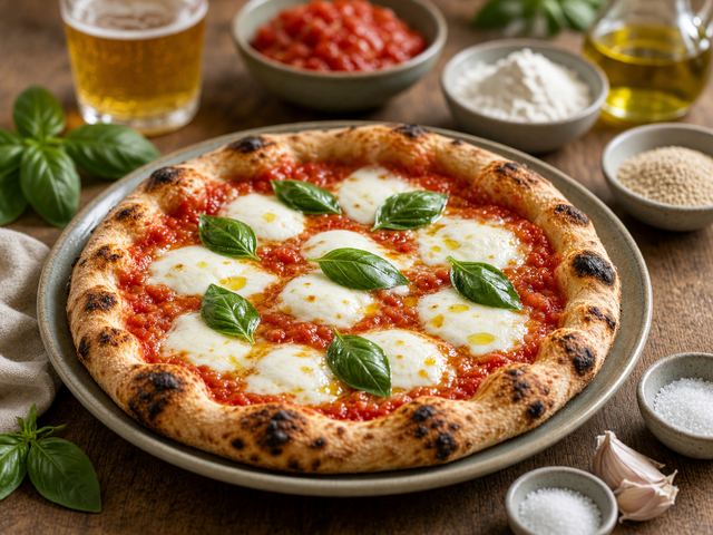 Classic Margherita Beer Pizza