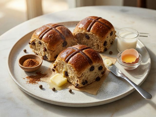 Classic Spiced Hot Cross Buns