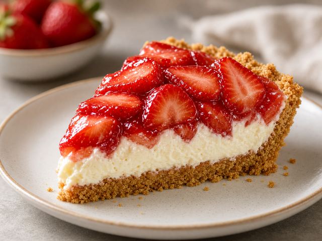Classic Strawberry Cream Pie