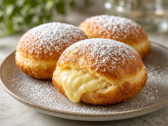 Classic Vanilla Custard Donuts