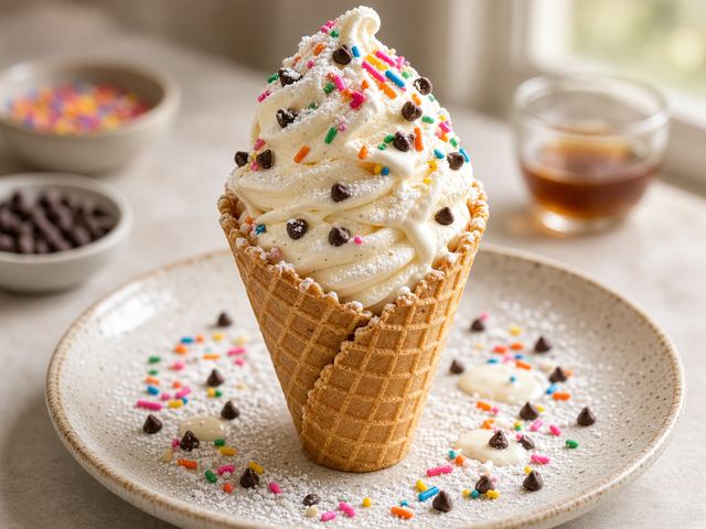 Classic Vanilla Sugar Cone Swirl