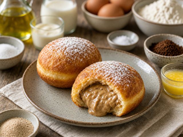 Coffee Cream Filled Bismarcks