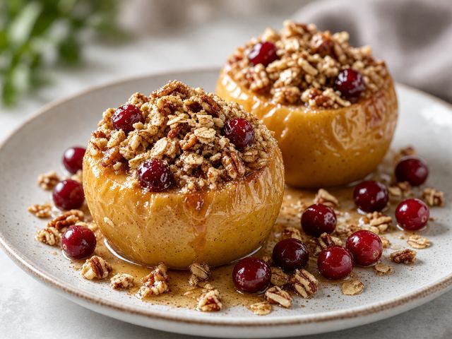 Cranberry Apple Baked Apples