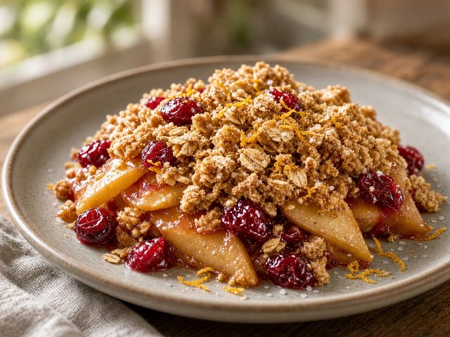 Cranberry Apple Betty Crisp