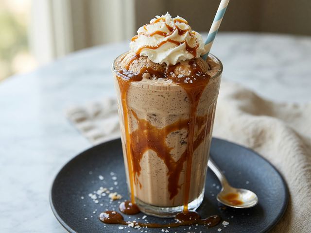 Espresso Caramel Swirl Milkshake