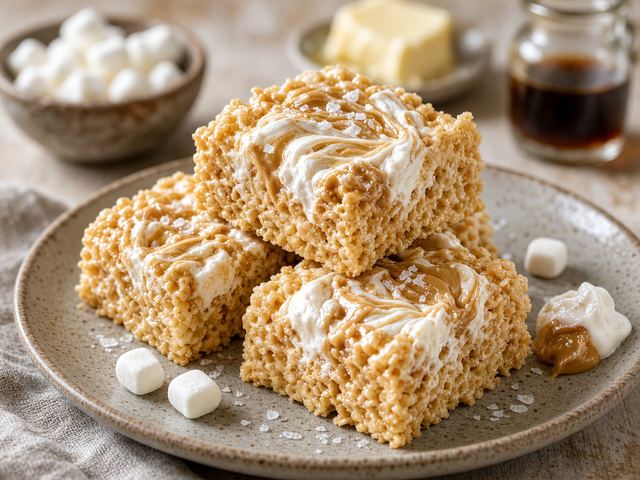 Fluffernutter Rice Krispie Treats