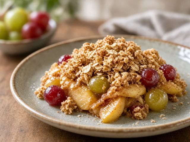 Fresh Apple & Grape Crisp