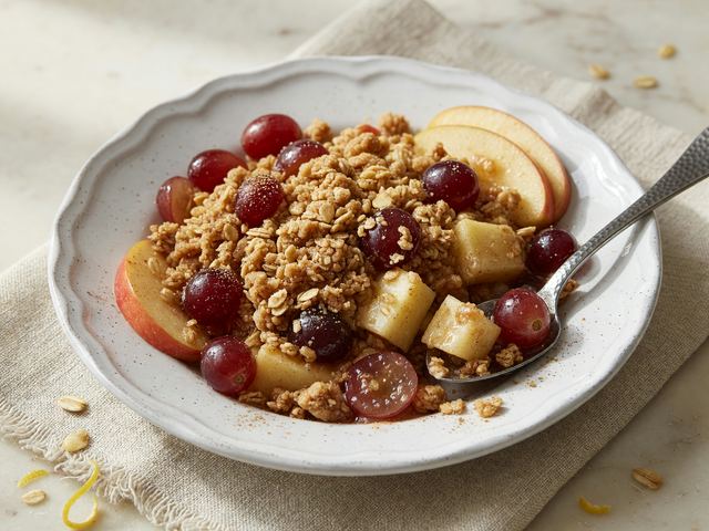 Fresh Grape & Apple Crisp