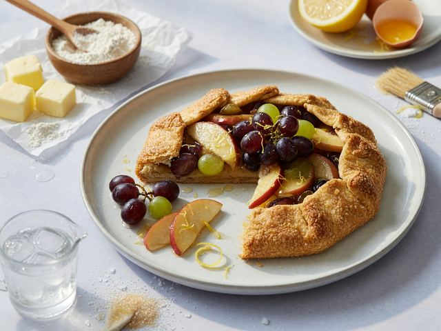 Fresh Grape & Apple Galette