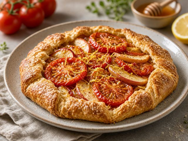 Fresh Tomato & Apple Galette