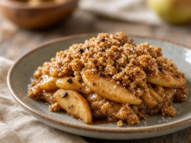Gingerbread Spice Apple Betty