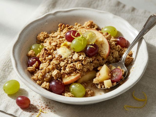 Grape & Apple Crisp Crumble