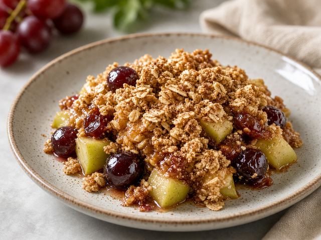 Grape & Apple Crisp