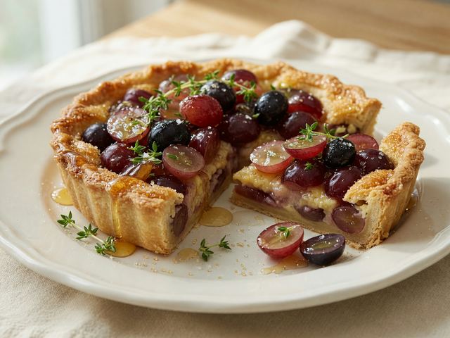 Grape & Honey Tart