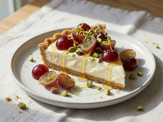 Grape & Honeyed Yogurt Tart