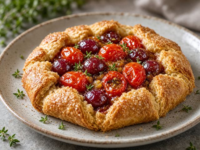 Grape Tomato Fruit Galette