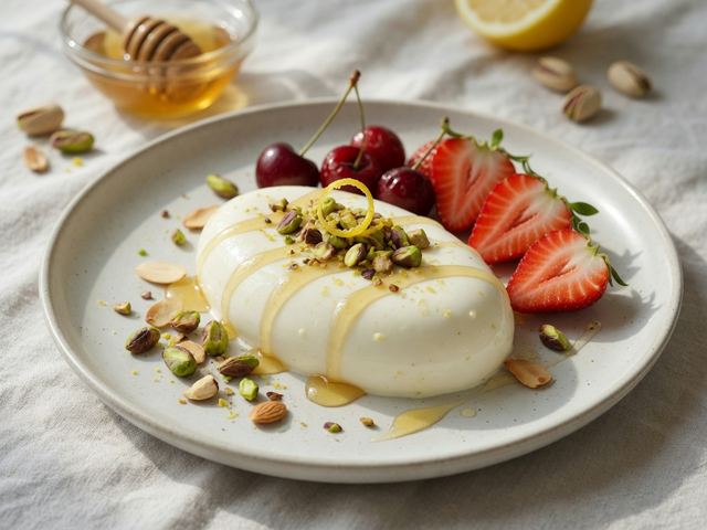 Greek Yogurt Panna Cotta