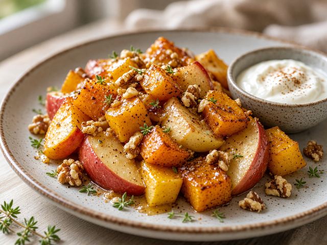 Honey Roasted Squash Apple Bites