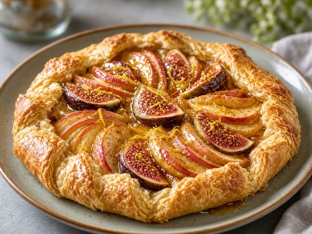 Honeyed Apple & Fig Crostata