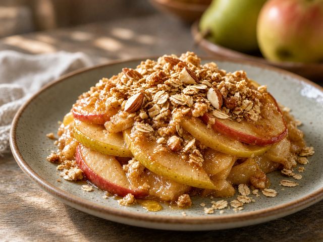 Honeyed Apple Pear Crisp