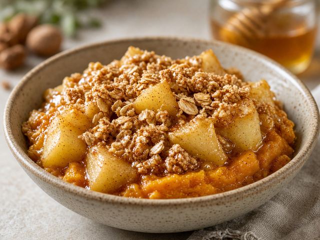 Honeyed Apple Pumpkin Crisp