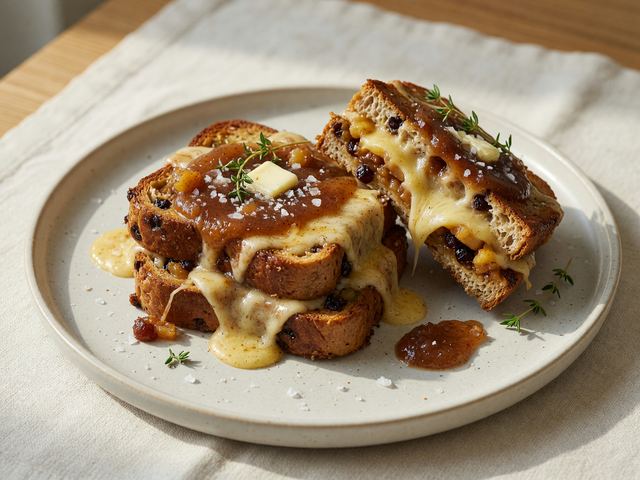 Hot Cross Bun Apple Butter Toasties