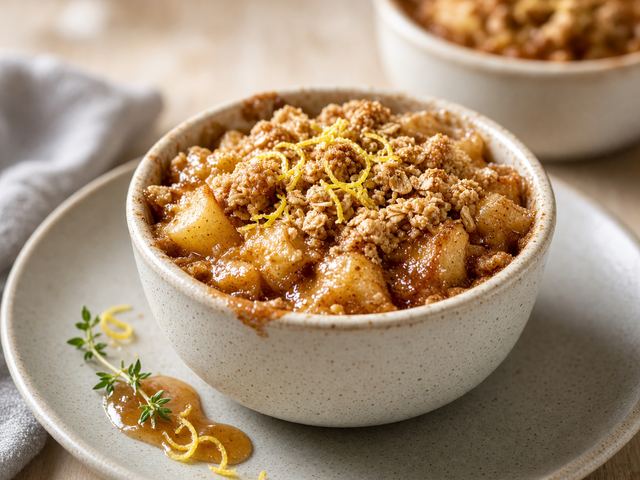 Individual Maple Apple Betty Ramekins
