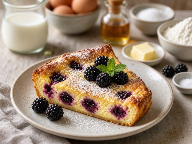Jiji’s Blackberry Clafoutis
