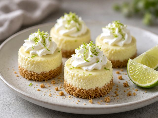 Key Lime Pie Mini Cheesecake Bites