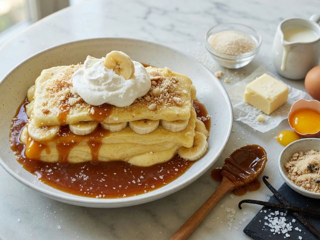 Layered Salted Caramel Banana Pudding