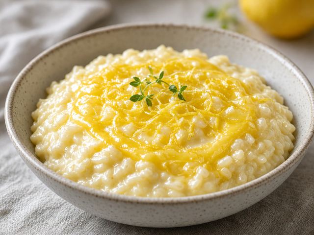 Lemon Curd Rice Pudding