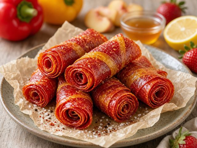 Mixed Pepper Fruit Leather Rollups