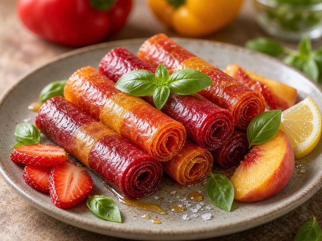 Mixed Pepper Fruit Leather Rollups