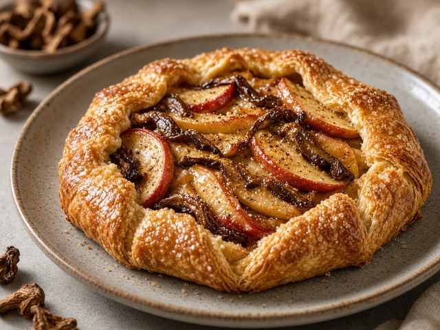 Mushroom-Infused Apple Galette