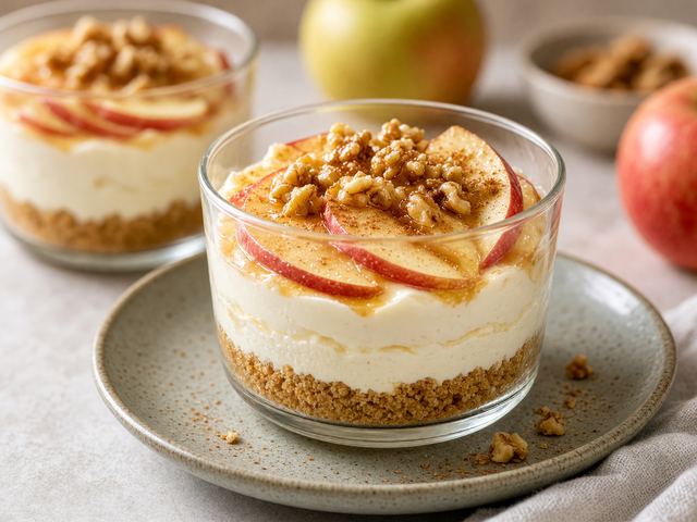 No-Bake Apple Cheesecake Cups