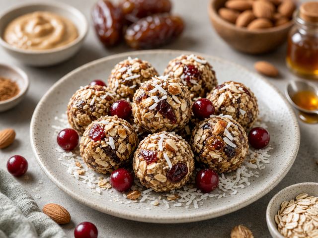 No-Bake Cranberry Almond Energy Bites