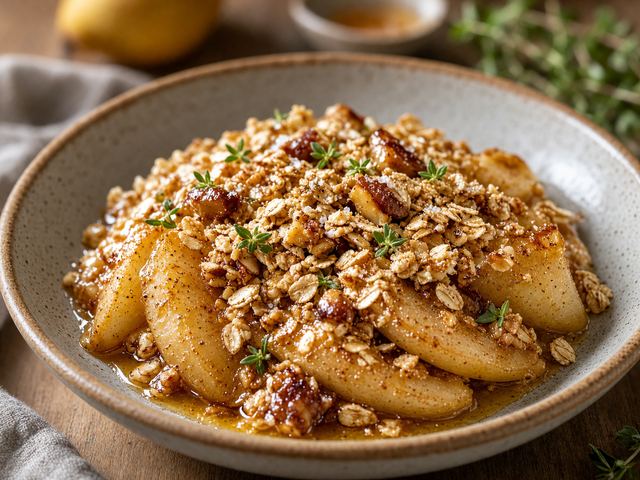 Pear & Honey Crisp