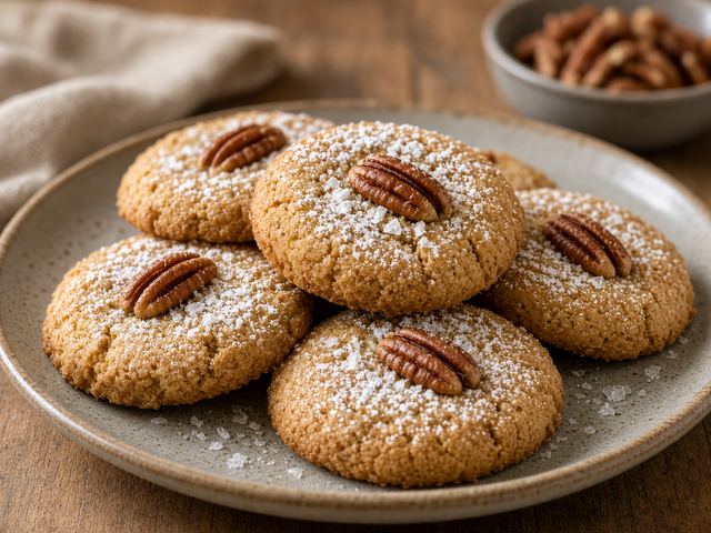 Pecan Sandies with Brown Butter