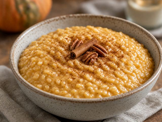 Pumpkin Spice Rice Pudding