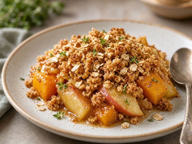 Roasted Apple & Squash Crumble