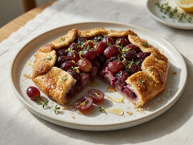 Roasted Grape Galette