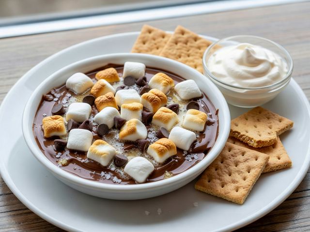S'mores Dip with Graham Crackers