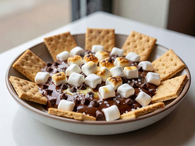 S'mores Dip with Graham Crackers