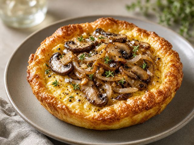 Savory Mushroom-Thyme Yorkshire Pudding Bake